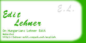 edit lehner business card